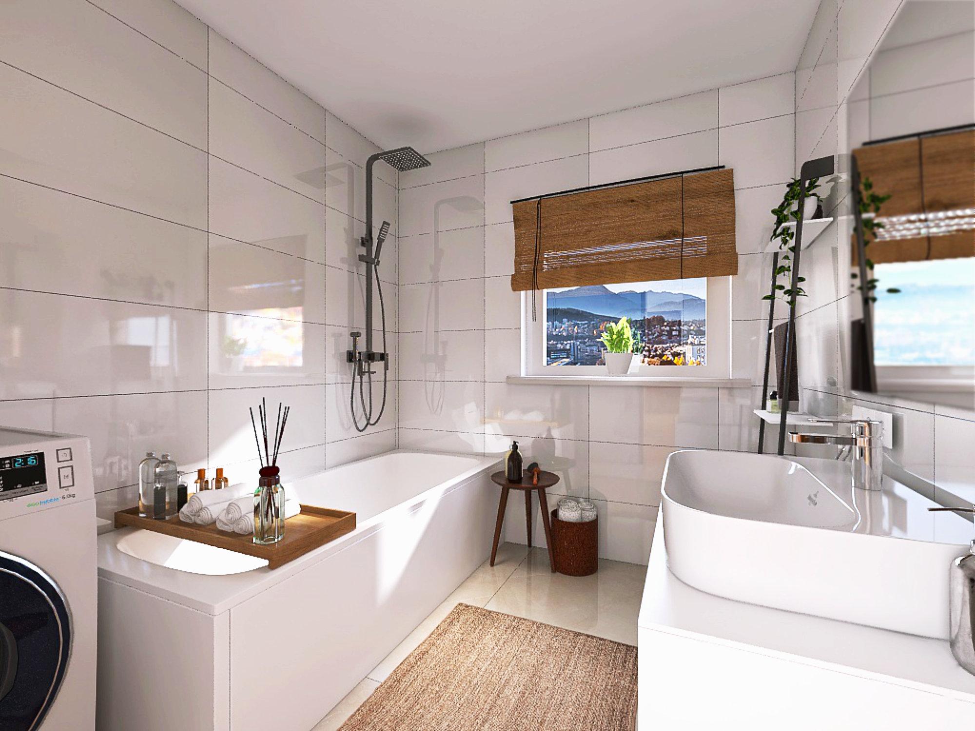 Dachgeschoßwohnung | 1070er | Badezimmer