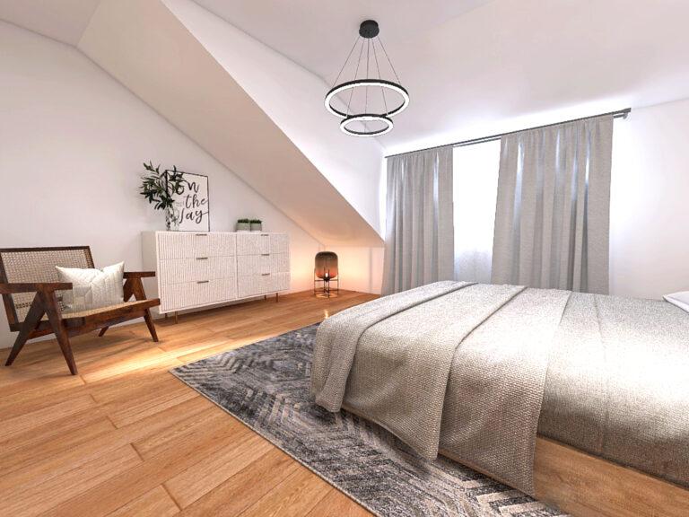 Dachgeschoßwohnung | 1070er | Schlafzimmer