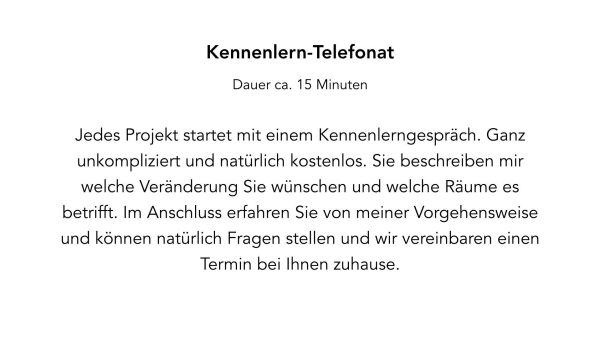 Home Styling Ablauf